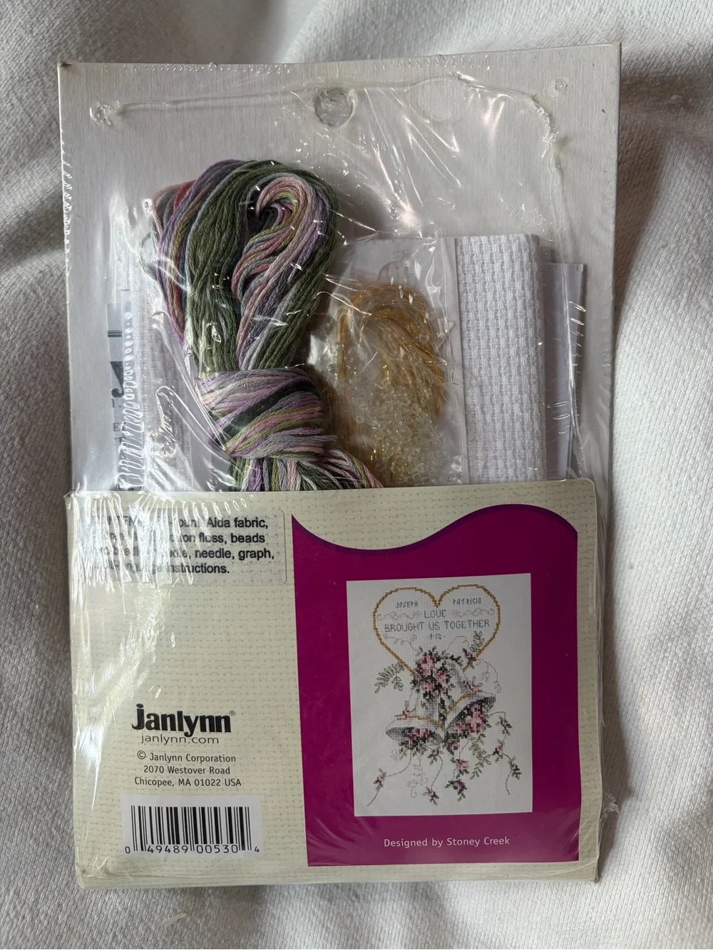 Janlynn Ready, Set... Stitch Counted Cross Stitch Kit - Wedding Bells New in Pkg